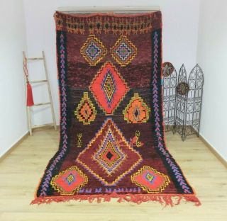 Vintage Authentic Benimguild Berber Handmade /moroccan Rug - Teppich 10 