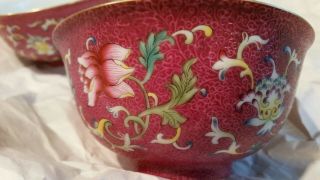 Estate - Gorgeous Matched Chinese Famille Rose Bowls