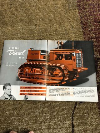 Vintage Allis Chalmers HD - 10 Crawler Tractor Dealer ' s Sales Brochure 23 Pages 2