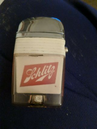 Vintage Schlitz Beer Cigarette Lighter Not Zippo