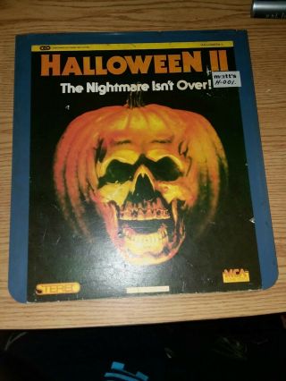 Vintage Videodisc Ced Halloween 2 Ii John Carpenter Movie - 1981