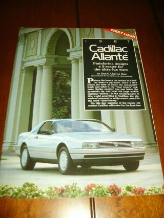 1987 Cadillac Allante Article Pininfarina