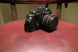 Vintage Nikon EM Camera Body w/ 50mm Series E Lens 3