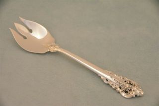 Wallace Grande Baroque Sterling Silver 5 - 1/2 " Ice Cream Fork Spoon No Monogram