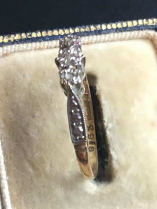 18k Gold Antique Ring With Diamonds 3