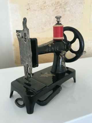 Splendid Antique French Toy Sewing Machine Hurtu 1920s Very Rare