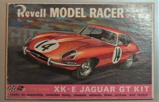 Vintage Revell 1964 Jaguar Xk - E Coupe Slot Car Kit,  1/32 Scale,  R - 3103
