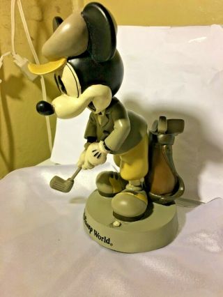 Vintage Walt Disney World Mickey Mouse Bobblehead (whole Upper Body) Golfer