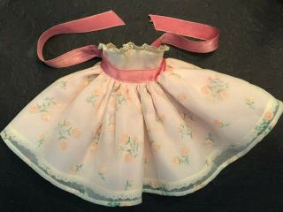 Vintage Vogue Ginny Doll Tagged Formal Dress With Vintage Flowers 3340 1958