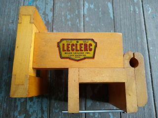 Antique Vintage Nilus Leclerc Loom Tension Box Warp Weaving Wood