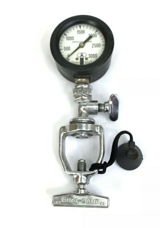 Vintage U.  S.  Divers Aqua Lung Pressure Gauge 3000 Psi