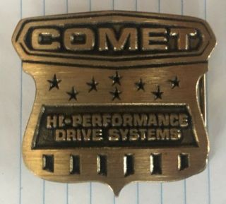Solid Brass Comet Go Cart Kart Belt Buckle Vintage Hi Performance Drive Systems