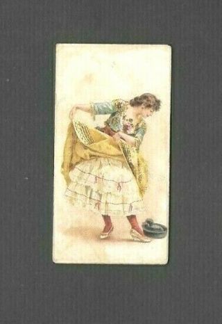 W.  Duke 1894 Scarce (songs & Dancers) Type Card " Dancer - Popular Songs "