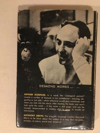 The Naked Ape by Desmond Morris 1967,  HC/DJ,  McGraw - Hill,  NY 3