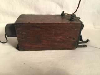 Rare Vintage Antique Mesco Telegraph Spark Coil Wireless Wood Box