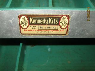 Vintage Kennedy Kits Aluminum Tackle Box Model BC - 155 AL Fishing Tool 2