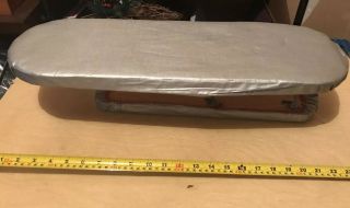 Vintage Portable Folding Table Top 2 Sided Sleeve Ironing Board 2