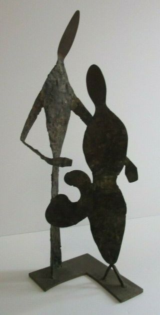 Max Finkelstein Sculpture Metal Expressionism 1950 
