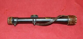 Antique Austrian K.  Kahles/mignon Rifle Scope 4 X W/mounts & Leather Caps 1908y.