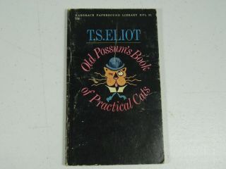 Old Possums Book Of Practical Cats By T.  S.  Eliot 1967 Harvest/hbj Book Paperback