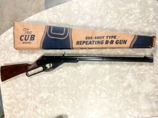 Vintage Daisy The Cub Bb Rifle, .  177 Cal.  Great W/box,  Model102 No.  36