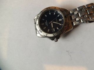 A Vintage Gents Black Dialled Seiko Quartz Watch V742 - 6a40