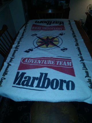 Marlboro Adventure Team 64 " X 36 " Large Beach Towel Promotional Lizard Rocks Etc