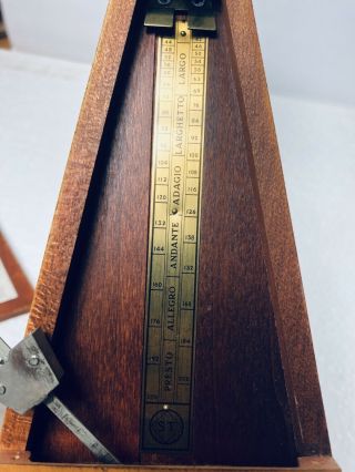 Vintage Seth Thomas Metronome de Maelzel - Maple Wood 3