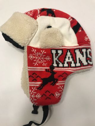 Kansas City Chiefs Stocking Cap Winter Ski Hat Adult Osfa Christmas Nfl Holidays