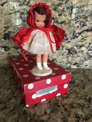 Vintage Nancy Ann Storybook Dolls Little Red Riding Hood 116 Red Box 2