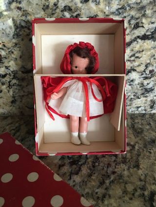 Vintage Nancy Ann Storybook Dolls Little Red Riding Hood 116 Red Box 3