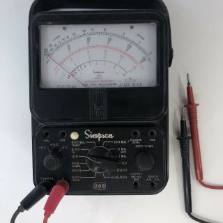 Simpson 260 Multimeter Series 6p (overload Protected) Vintage