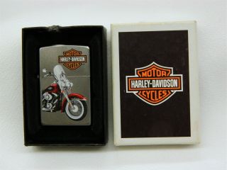Unfired 2016 Zippo Harley Davidson Softail Classic Motorcycle Lighter & Box