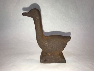 Antique Carnival Shooting Gallery Target,  Cast Iron Goose
