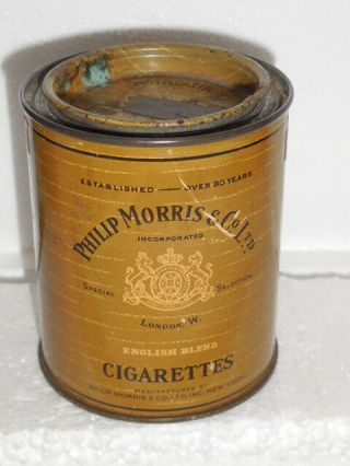 Vintage Tobacco - Tin For Philip Morris - London - Cigarettes