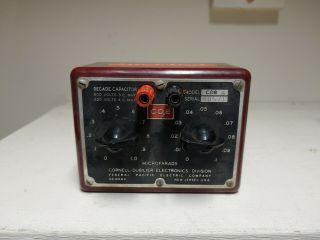 Cornell - Dubilier Cdb5 Decade Capacitor Vintage