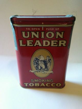 Vintage Collectible Union Leader Tobacco Tin