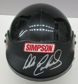 Dale Earnhardt Sr Signed Simpson Gm Goodwrench Mini Helmet Score Board Auto