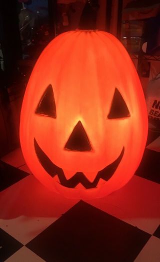 Vintage Huge 29” Empire Pumpkin Jack - O - Lantern Light Up Blow Mold Halloween