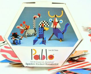 Pablo 3 - D Stick Game Memphis Style Picasso Puzzle Bernd Terwey Art Construction