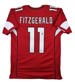 Cardinals Larry Fitzgerald Authentic Signed Red Jersey Autographed Bas