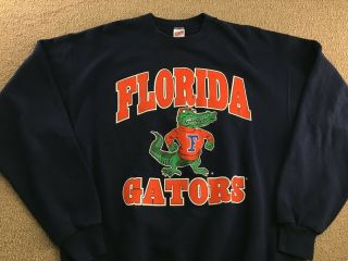 Vintage Florida Gators Sweatshirt M Crewneck Uf University Football Jersey Hat