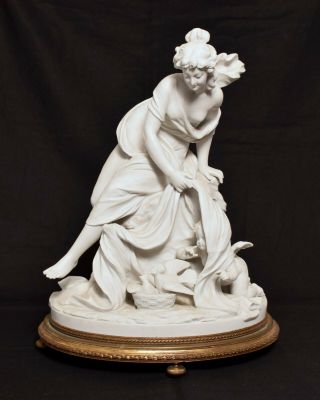 A Magnificent Large Antique 19thc German Volkstedt Porcelain Figure,  