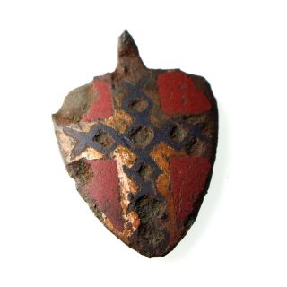 Medieval - Heraldic Pendant with Enamel and Guilding 3