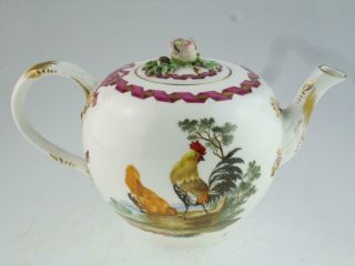 Rare Antique 18th Century Meissen Porcelain Teapot Circa 1744