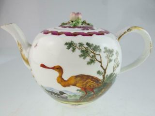 Rare Antique 18th Century Meissen Porcelain Teapot Circa 1744 2