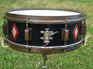 Leedy Broadway Standard 1930s 5 X 14 " Single Ply Snare Drum Antique Vintage