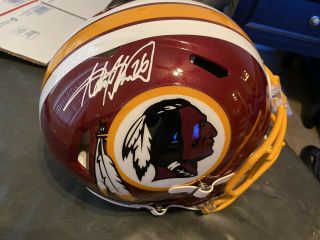 Adrian Peterson Signed Washington Redskins Fs Speed Authentic Helmet With
