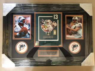 Dan Marino Signed Framed Authentic Auto.  Psa/dna Art Print Game - Jersey /600