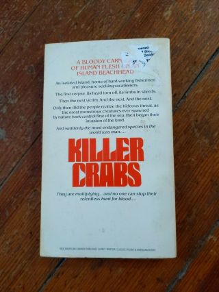 Killer Crabs by Guy N.  Smith 1st Print 1979 Signet Paperback 2